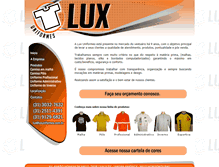 Tablet Screenshot of luxuniformes.com.br